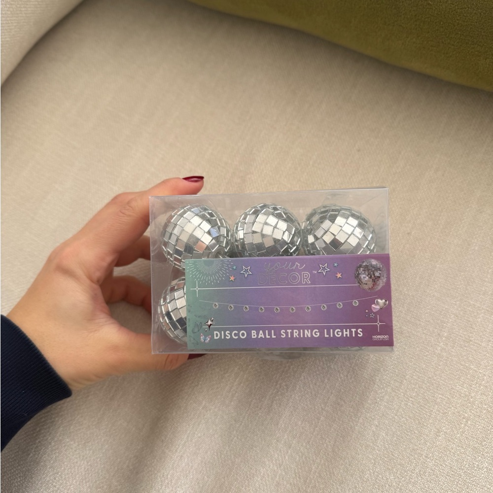 Target Silver Disco Ball String Lights